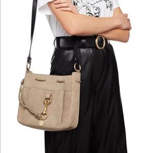 See By Chloe Tony Medium Bucket Bag Suede Leather